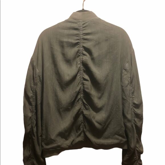 Free People ruched bomber jacket - Picture 2 of 8